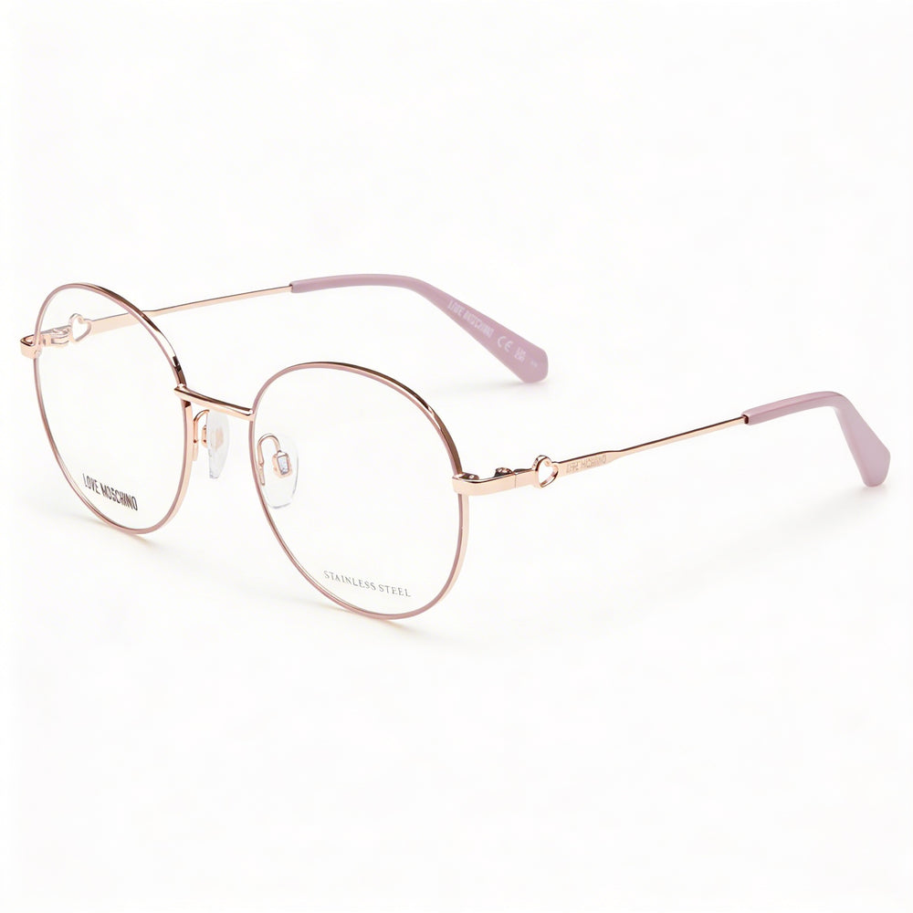 Love Moschino Modern Unisex Metal Frame Polycarbonate Lens Sunglasses, Coppergold Nude, Size 51-19-135mm