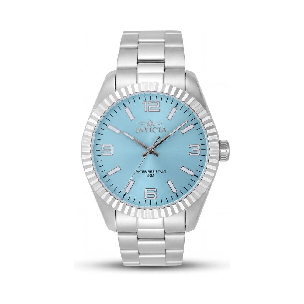 Invicta Specialty 48905 Unisex 36mm Silver-Tone Stainless Steel Case Bracelet Quartz Blue Dial Watch