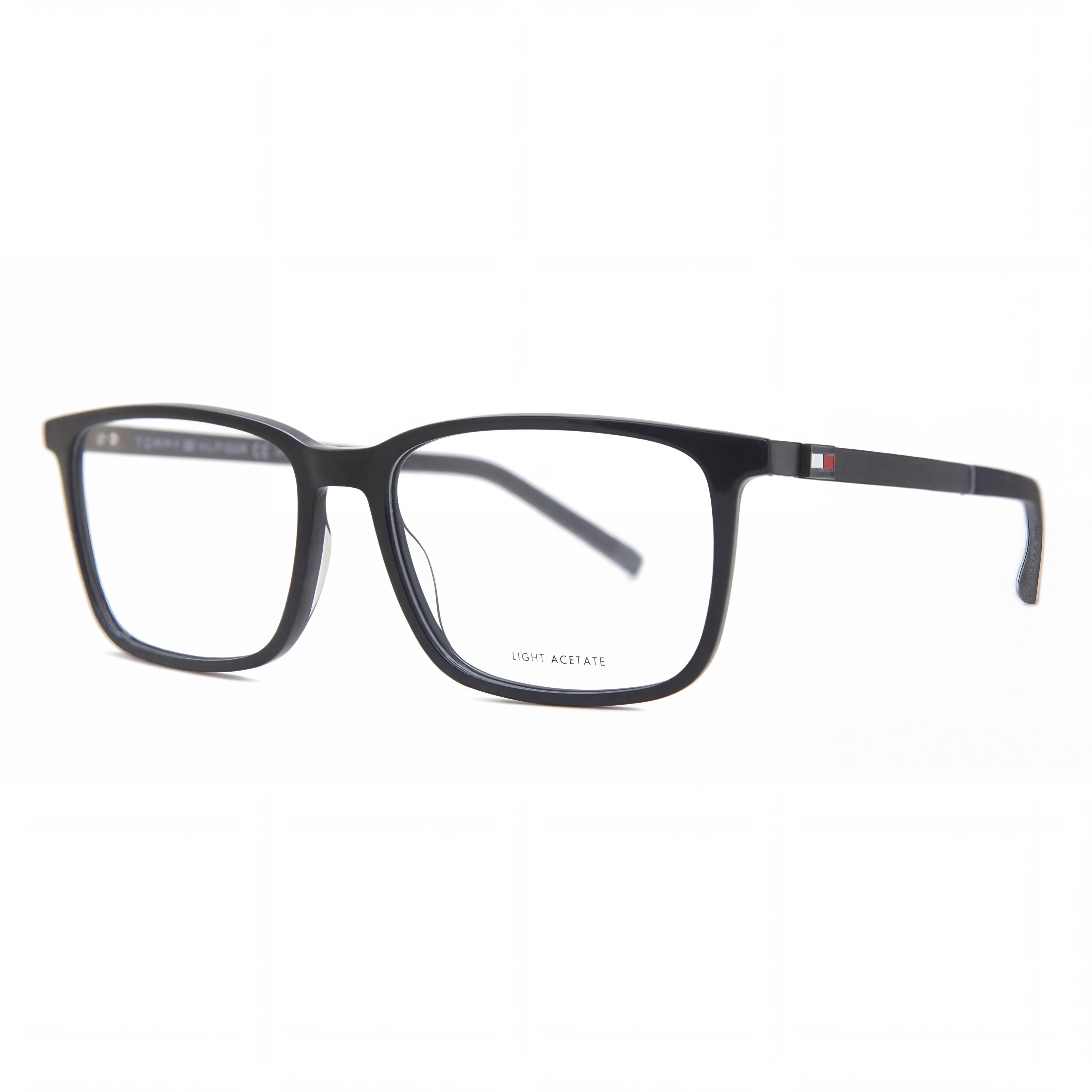 Tommy Hilfiger Th 1916 Gafas para Hombre con Montura de Magnesio Negro 55-17-145, Photo 1