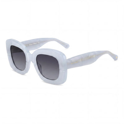 kate spade new york Casual Unisex Acetate Blue Frame Dark Grey Shaded Non-Polarized 50mm Sunglasses