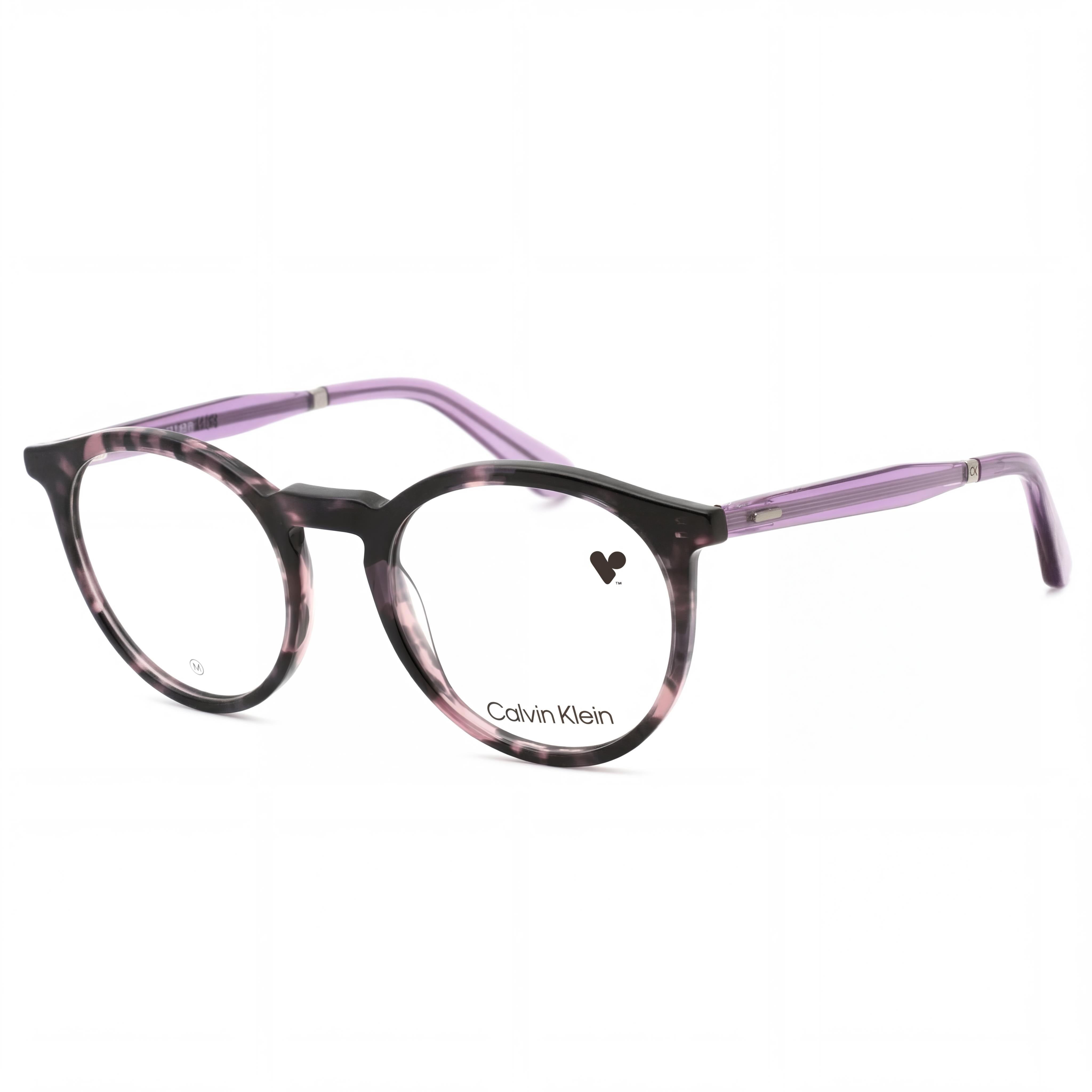 Calvin Klein Ck23515 Unisex Metal Frame Eyewear with Violet Havana Color, 50mm Lens Width, Photo 1