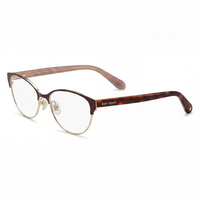 kate spade new york Emelyn Women’s Brown Stainless Steel Eyeglasses with Non- Demo Lenses 52mm