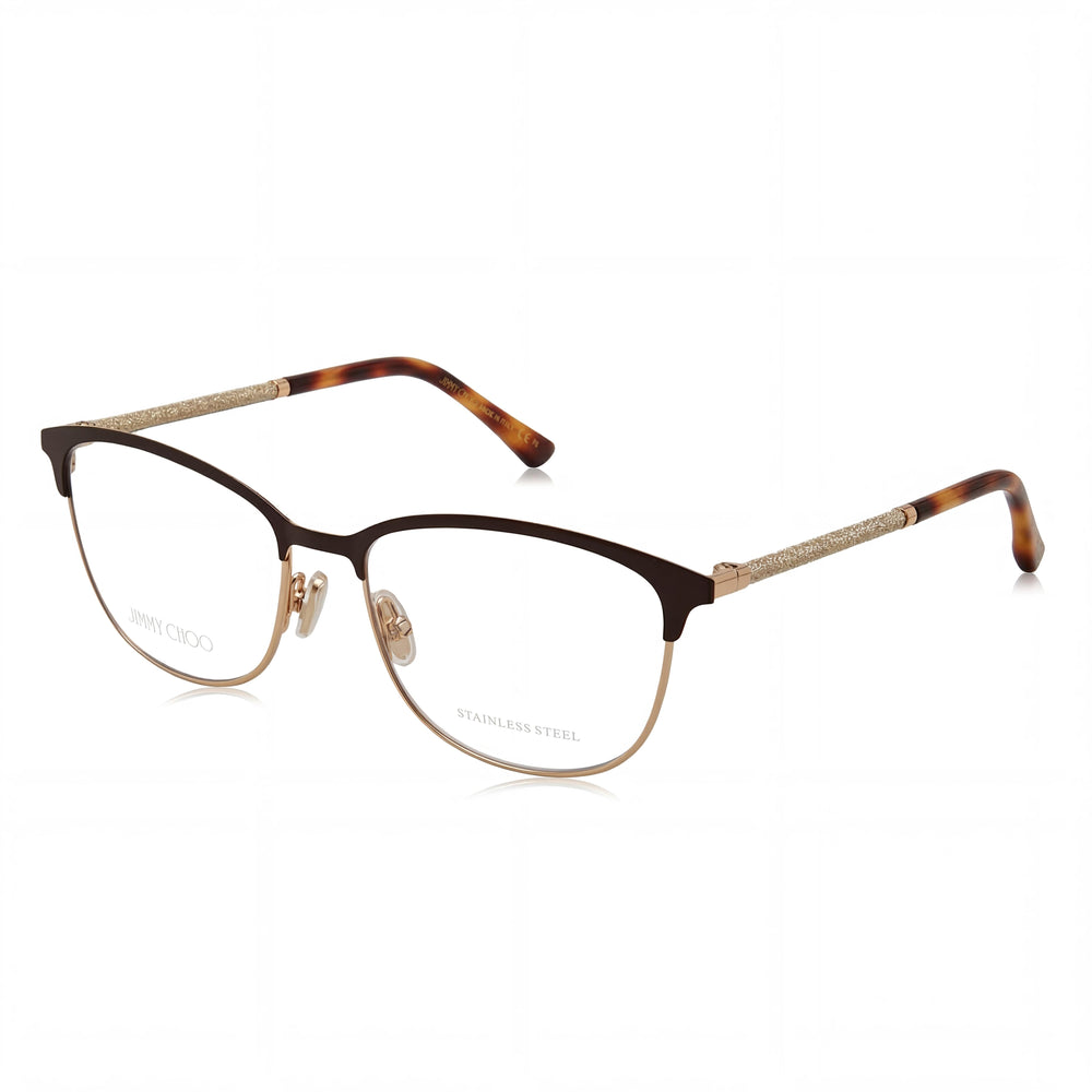 Jimmy Choo Modern Women's Stainless Steel Non-Polarized Demo Lenses Sunglasses 53-16