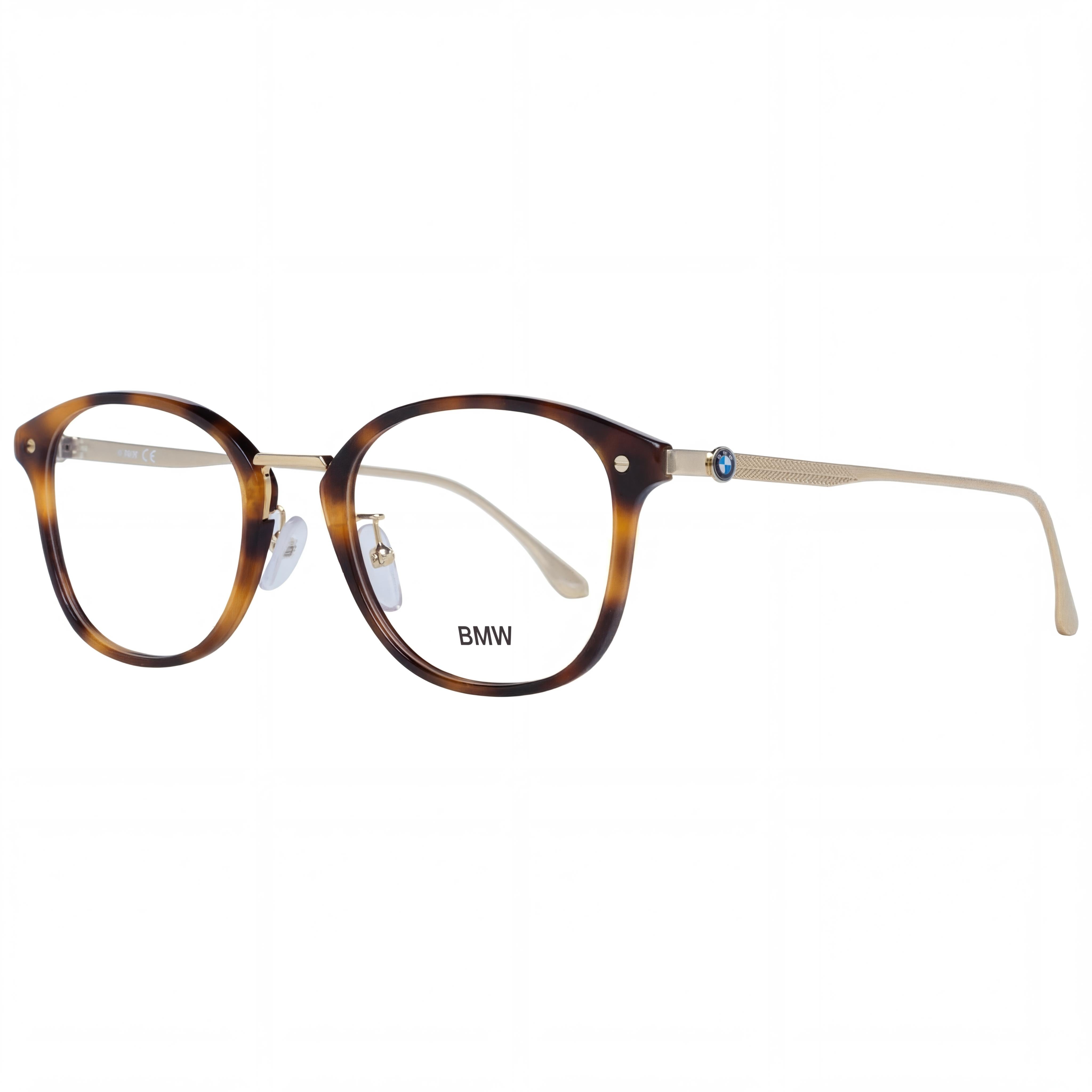 Gafas BMW Bw5013 para hombre con montura de plástico color Havana oscuro, lentes de 53 mm, puente de 21 mm y patillas de 145 mm., Photo 1