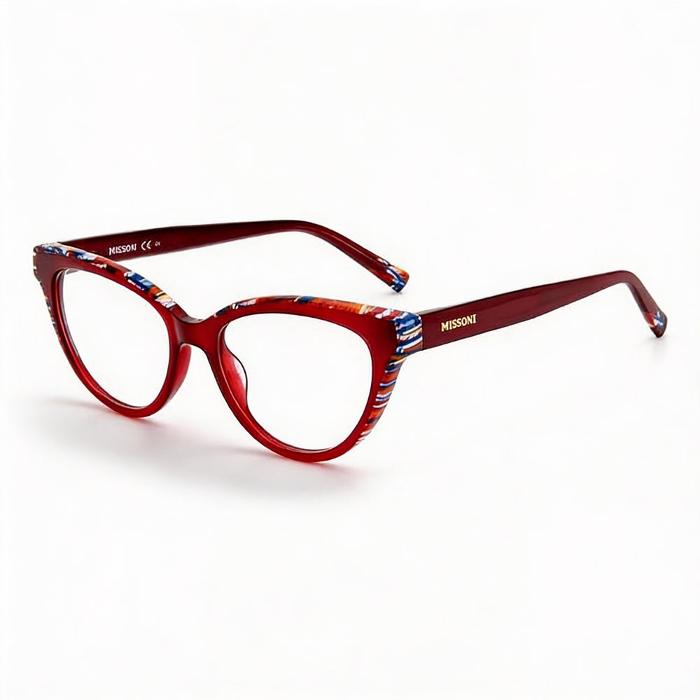 Gafas de sol Missoni MIS 0091 para mujer, montura de acetato, lentes de policarbonato, diseño burdeos, 52 mm