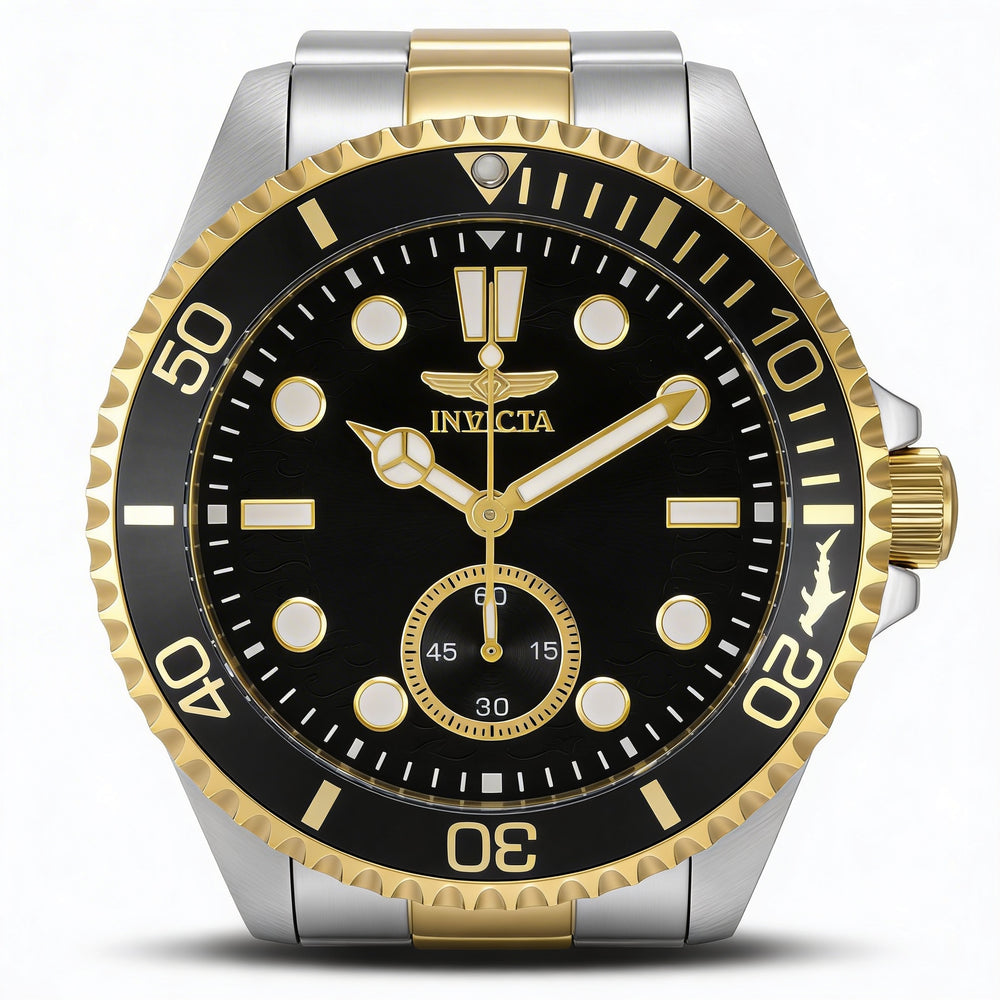 Invicta Pro Diver 49426 Men's Quartz Watch, 43mm Stainless Steel, Black Dial, 10 ATM Water Resistant