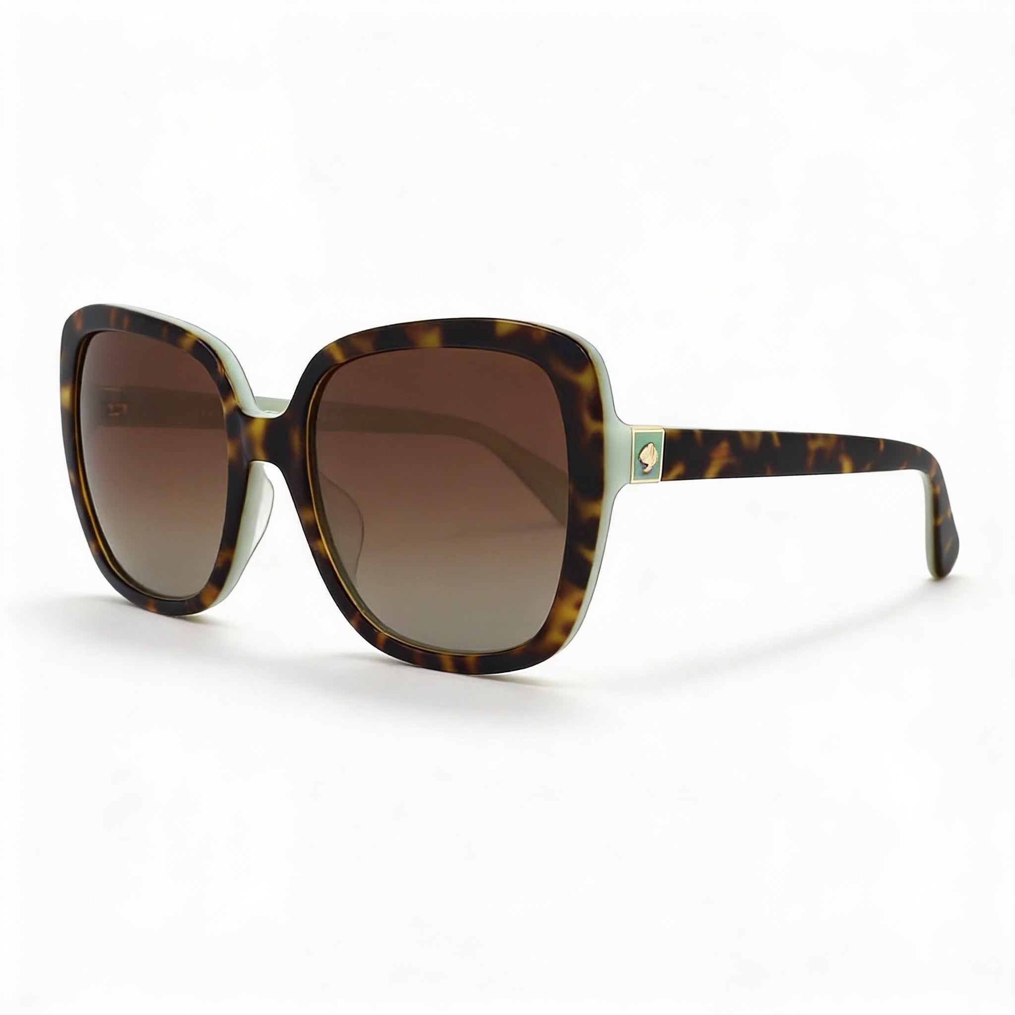 Kate Spade New York Wilhemina/S Women's Square Havana Multi Acetate Brown Gradient Non-Polarized UV Protected Rx-Ready Sunglasses 55mm, Photo 1