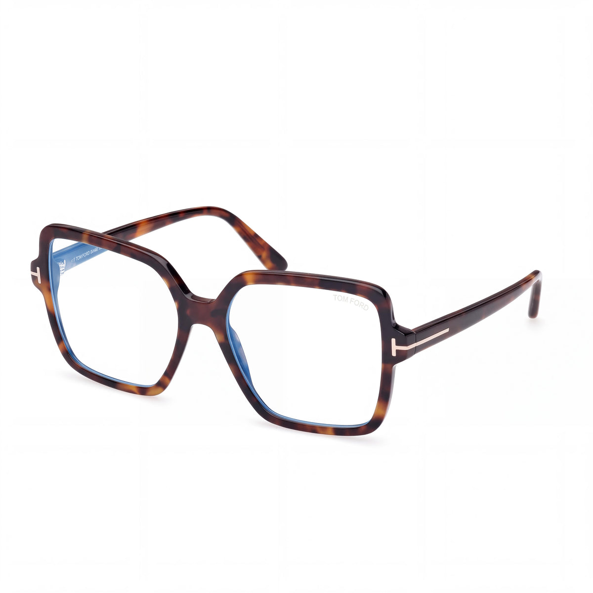 Tom Ford Classic Unisex Dark Havana Blue Filter Plastic Frame Black Non- Lenses 56mm Eyewear, Photo 1