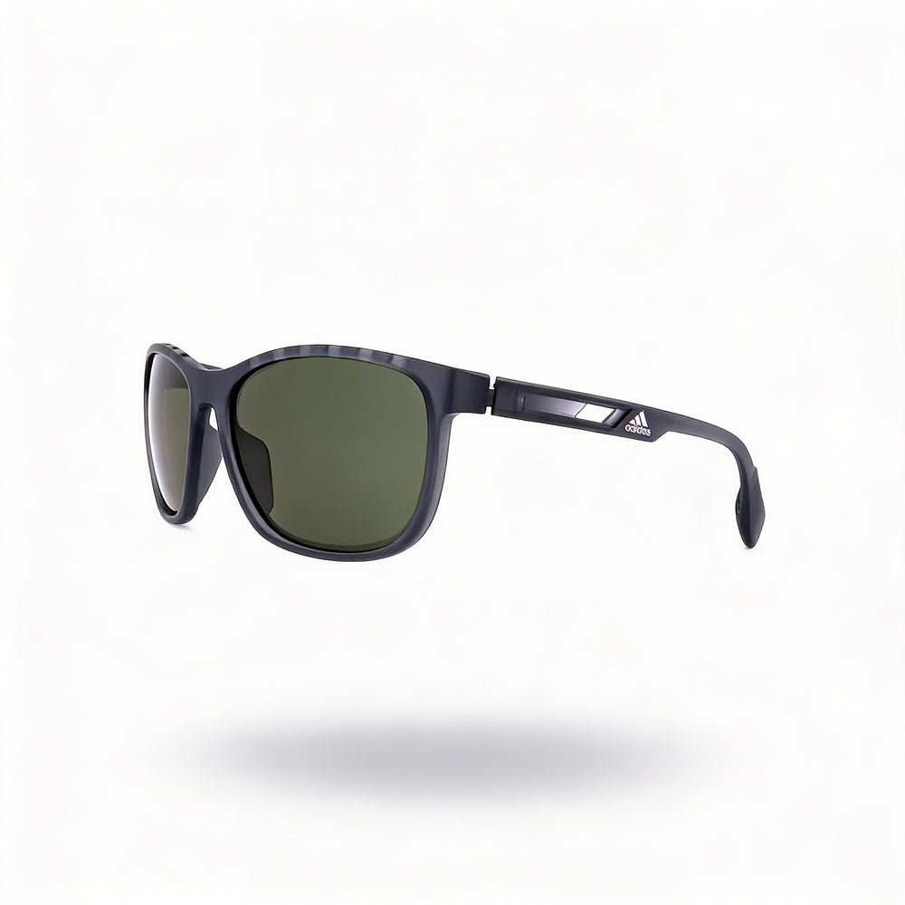 Adidas Classic Men's Grey Green Plastic Frame Sunglasses Green Lens 62mm