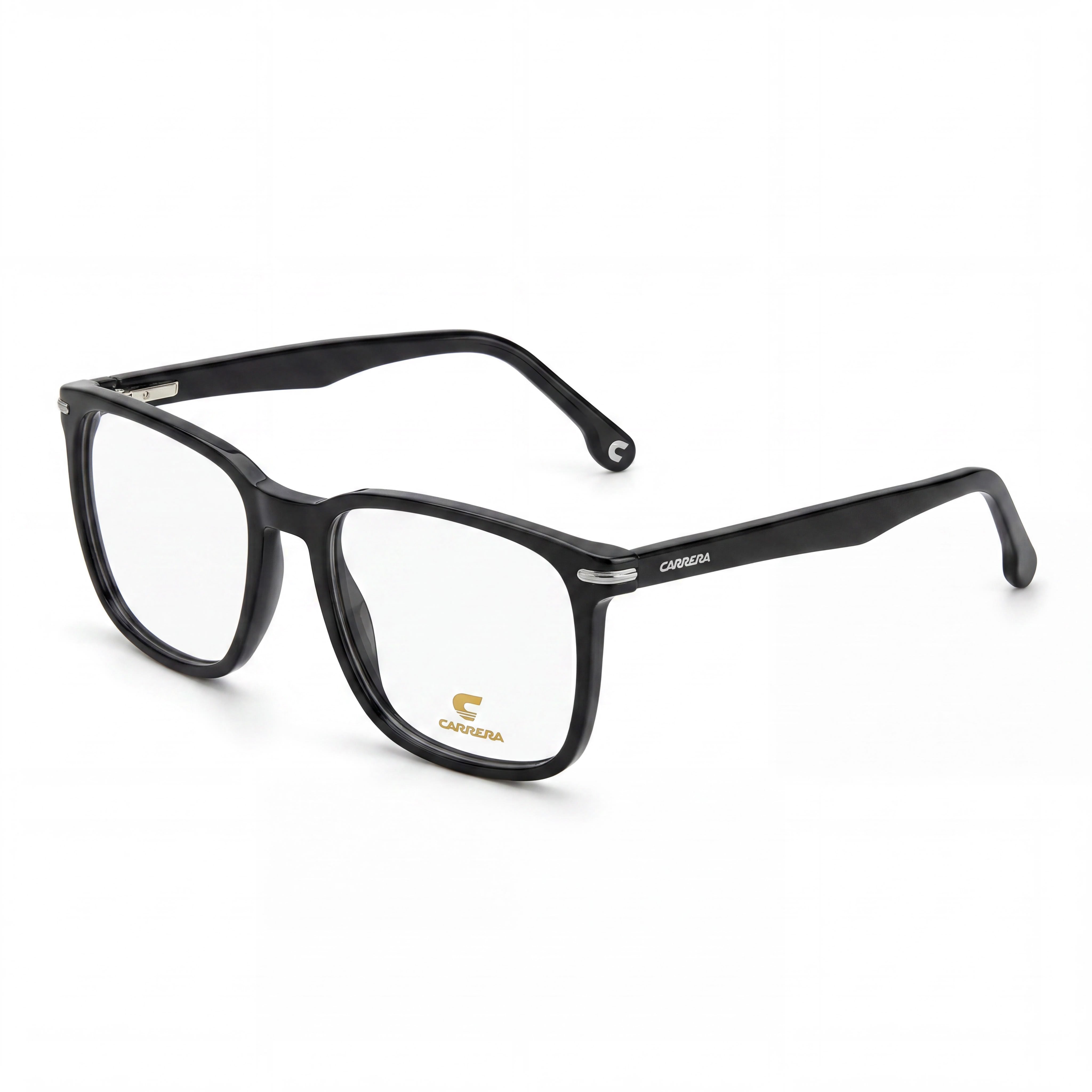 Gafas Carrera Carrera 309 de acetato negro de estilo moderno para hombre, lentes de policarbonato, 54mm, Photo 1