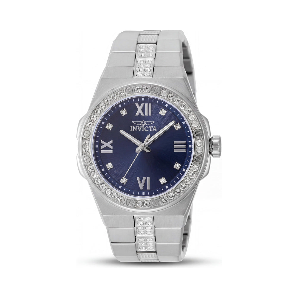 Invicta Specialty 50183 Reloj de pulsera de acero inoxidable con cuarzo unisex, esfera azul, 42 mm