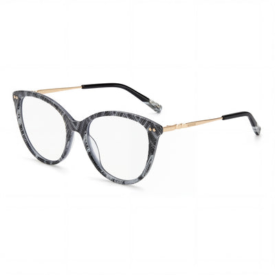 Missoni Mis 0109 Acetate Women's Optical Eyeglasses, White Black Pattern Frame, 54mm, Made in Italy