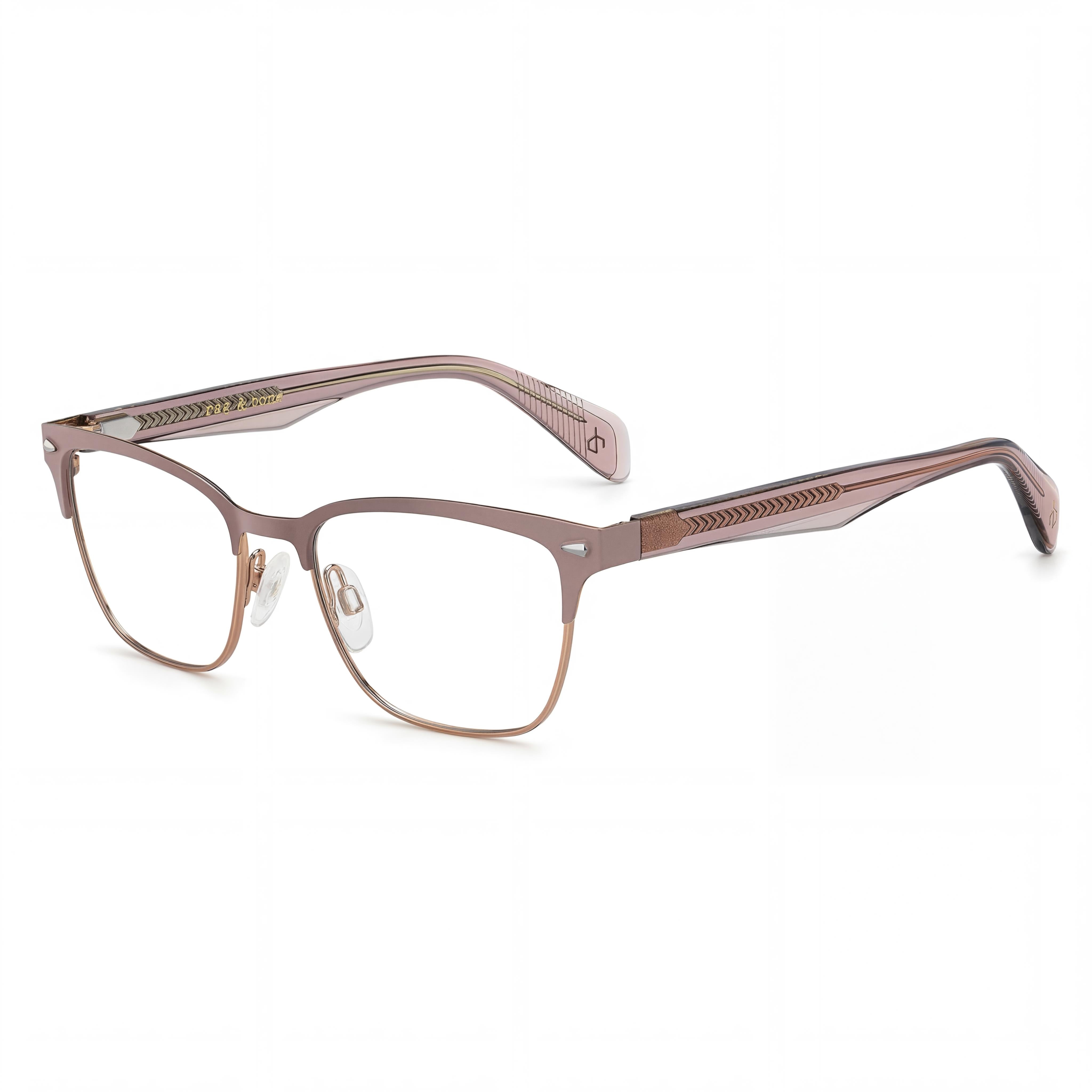 Rag & Bone Rnb 3022 Women's Mud Stainless Steel Optical Frame, Lens 51mm, Bridge 17mm, Temple 140mm, Photo 1