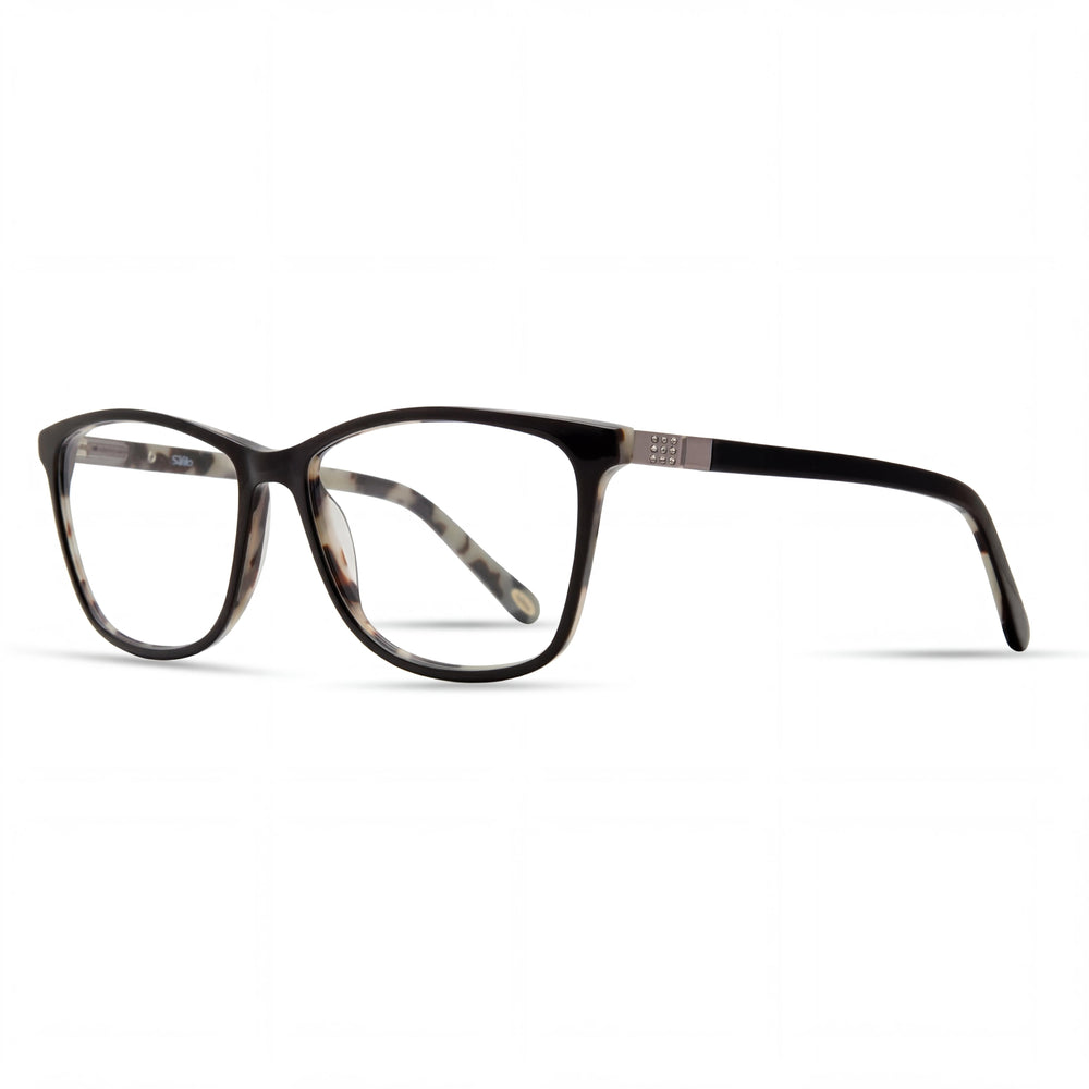 Emozioni 4055 Men's Plastic Eyeglasses White Bksptt 55-16-135