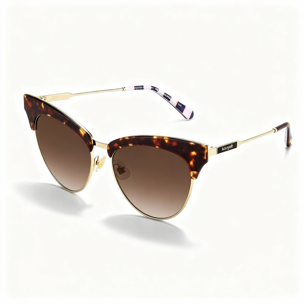 Gafas de sol Kate Spade New York Alvi/G/S de acero inoxidable para mujer, color habana/marrón, sin polarizar, 54/16/140 mm