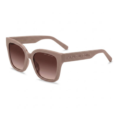 Marc Jacobs Women's Rectangular Beige Brown Shaded Cellulose Frame UV Protection Brown Shaded Lens 53mm