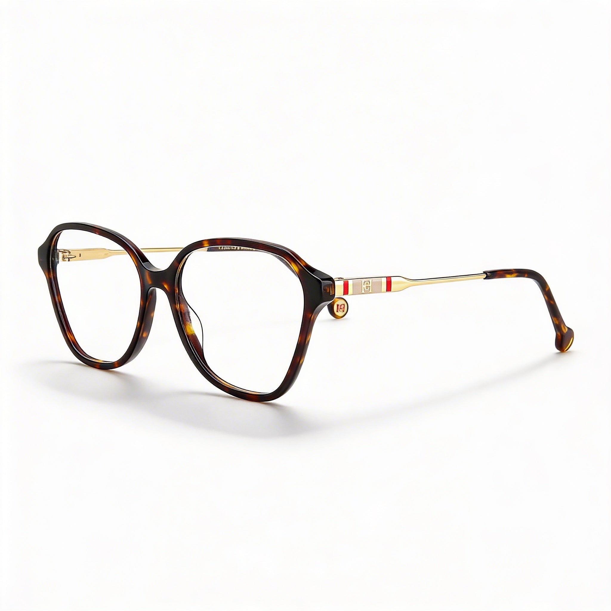 Carolina Herrera Her 0117 Women's Dark Tortoise Acetate Optical Eyeglasses, 55mm Lens Width, Photo 1