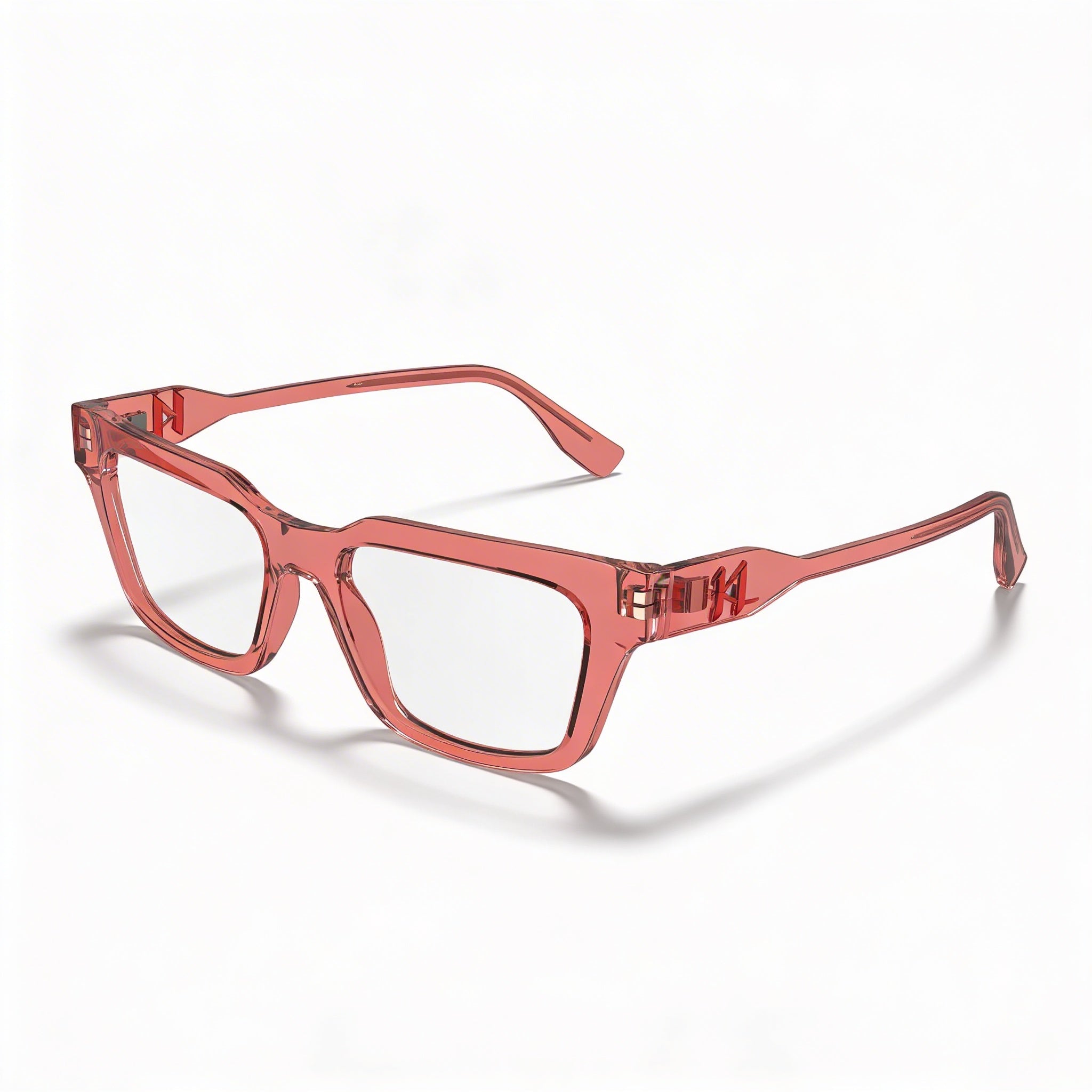 KARL LAGERFELD KL6152 Women's Modern Style Eyewear with Injected Rose Frame and Rose Lenses 52mm, Photo 1