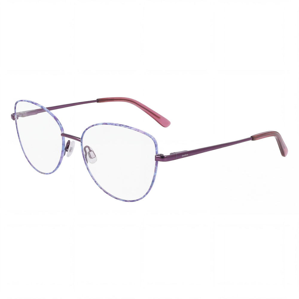 bebe Bb5207 Women's Plum Blossom Metal Clear Eyeglasses 53mm