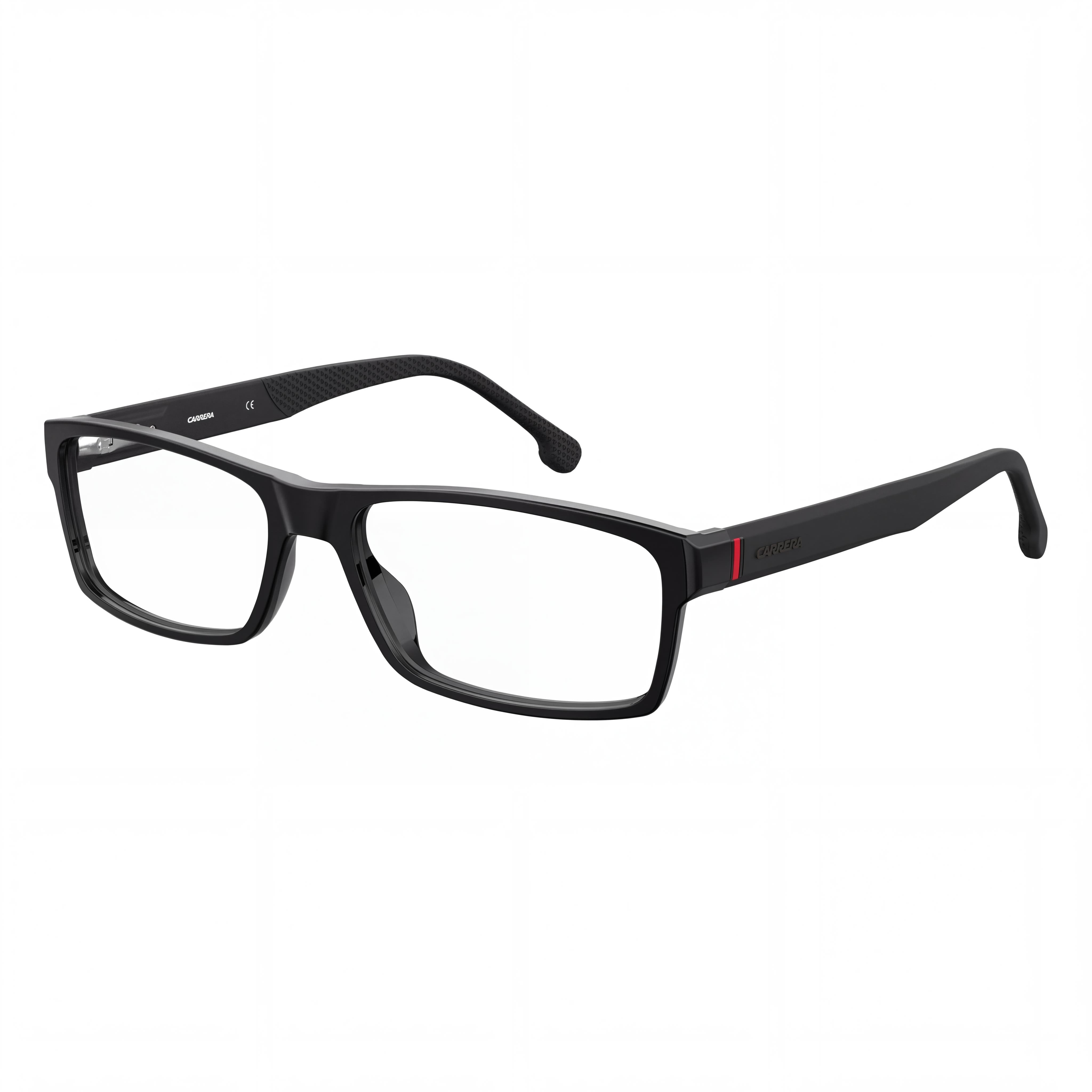 Carrera 8852 Men's Black Plastic Frame Non Eyeglasses with Black Demo Lenses 57mm, Photo 1