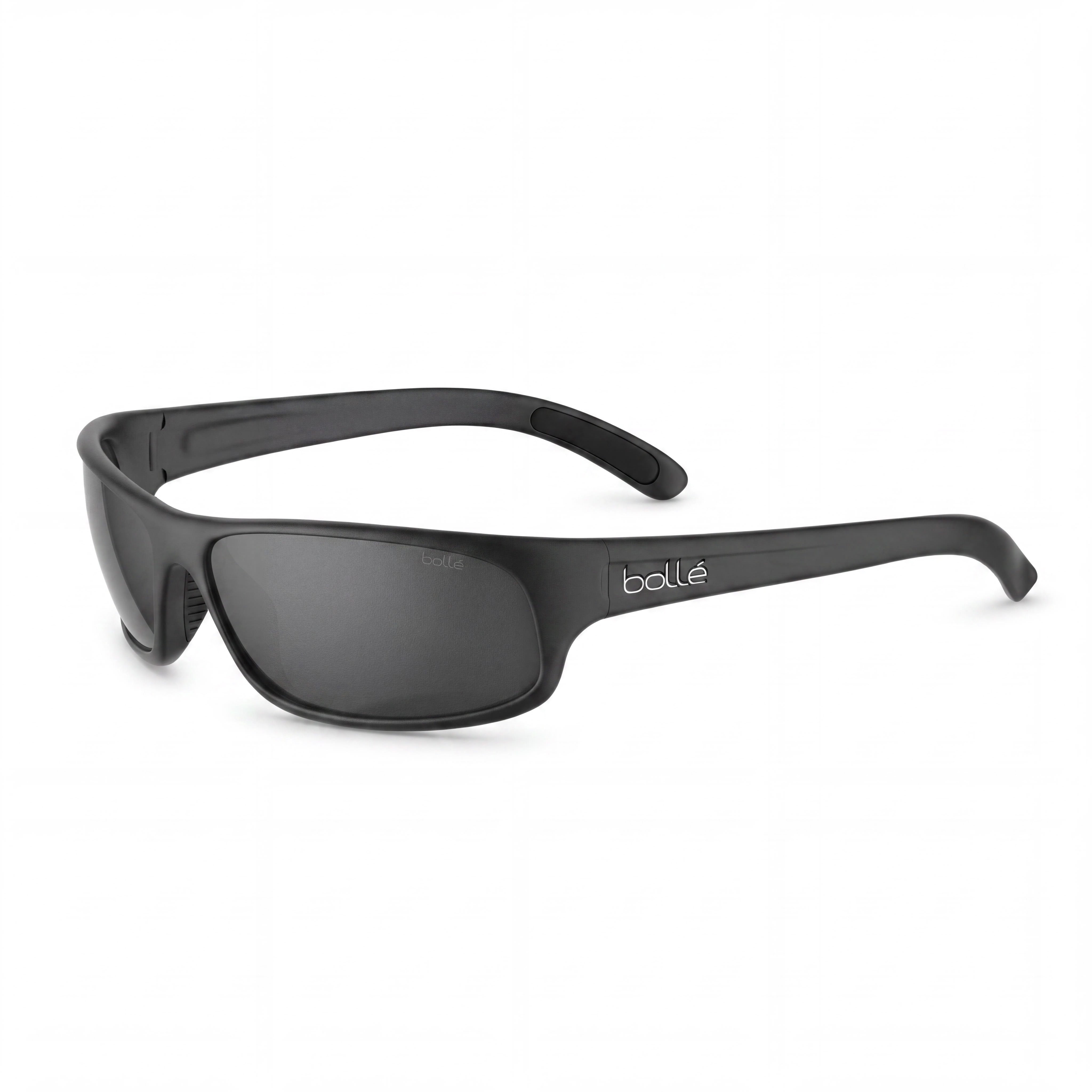 bollé Modern Unisex Sunglasses with Black Polycarbonate Frame and TNS Polarized Polycarbonate Lenses, 64mm, Photo 1