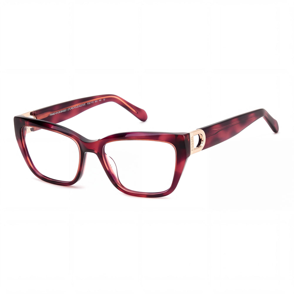 Gafas Fossil Fos 7172 de mujer ECO ACETATE Habana Roja con lentes de policarbonato multicolor no polarizadas de 54 mm