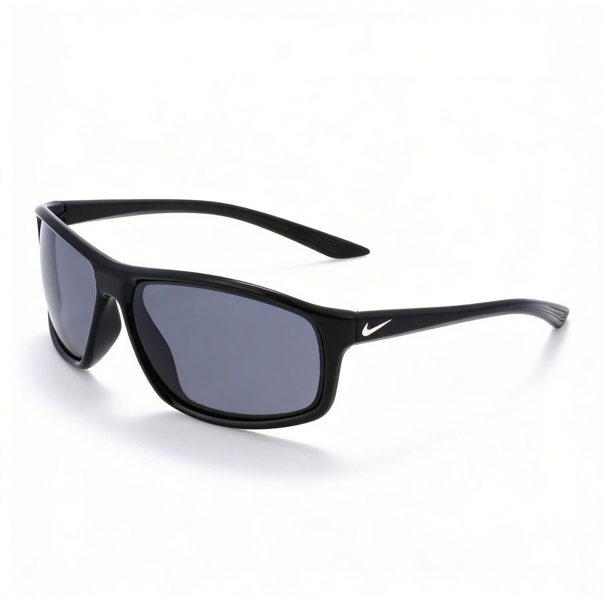 Gafas de sol deportivas unisex Nike Adrenaline con montura envolvente, negras, de acetato gris, protección UV 29-66-135, Photo 1