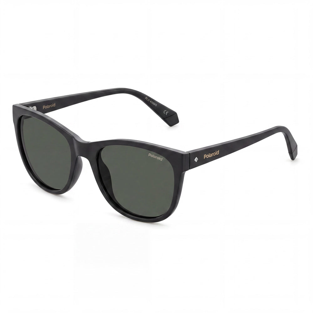 Gafas de sol polarizadas de policarbonato Polaroid Pld 4099/S para mujer, negras, grises, 55 mm