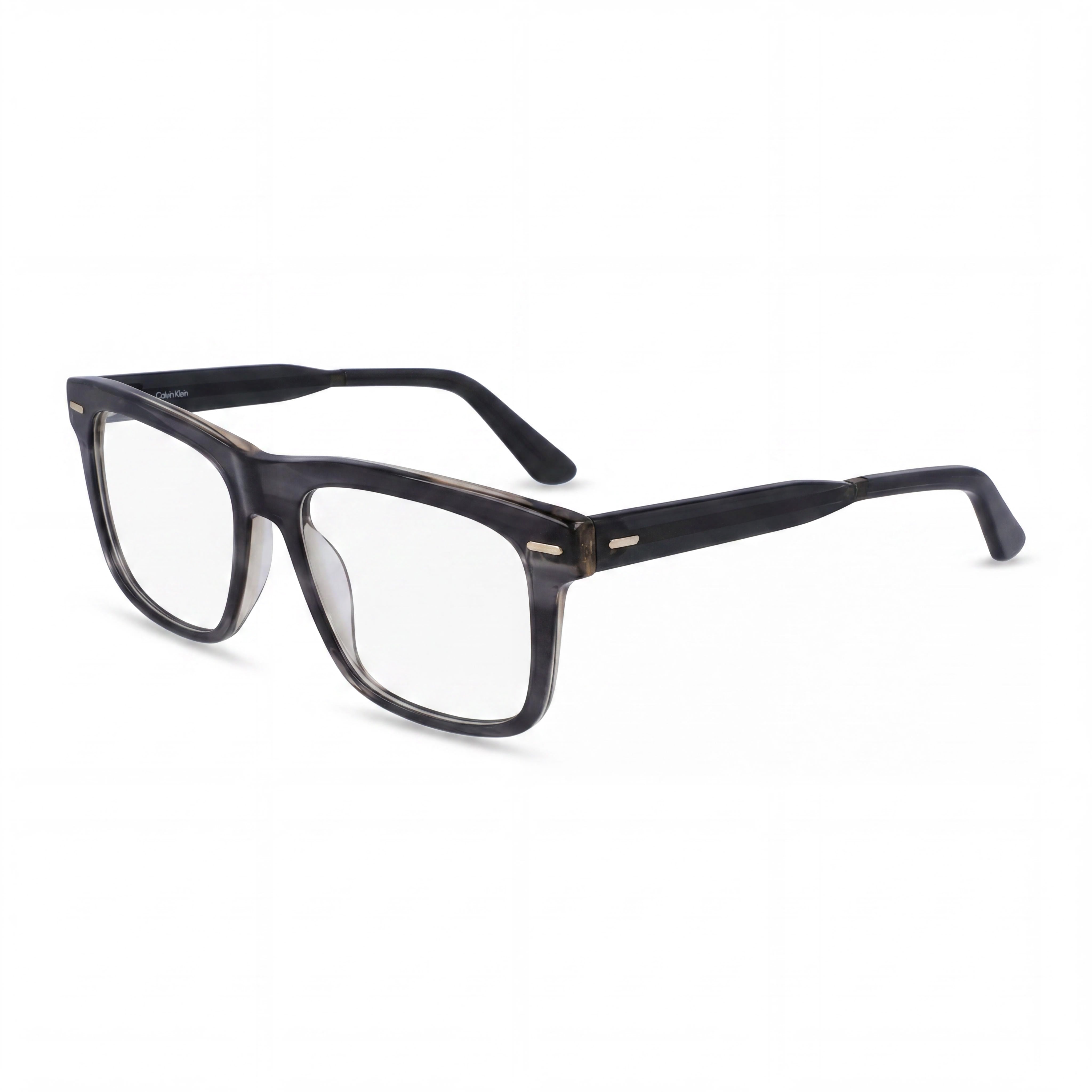 Calvin Klein Ck22538 Unisex Polarized Sunglasses with Acetate Frame, Polycarbonate Lenses, Striped Grey 55mm, Photo 1