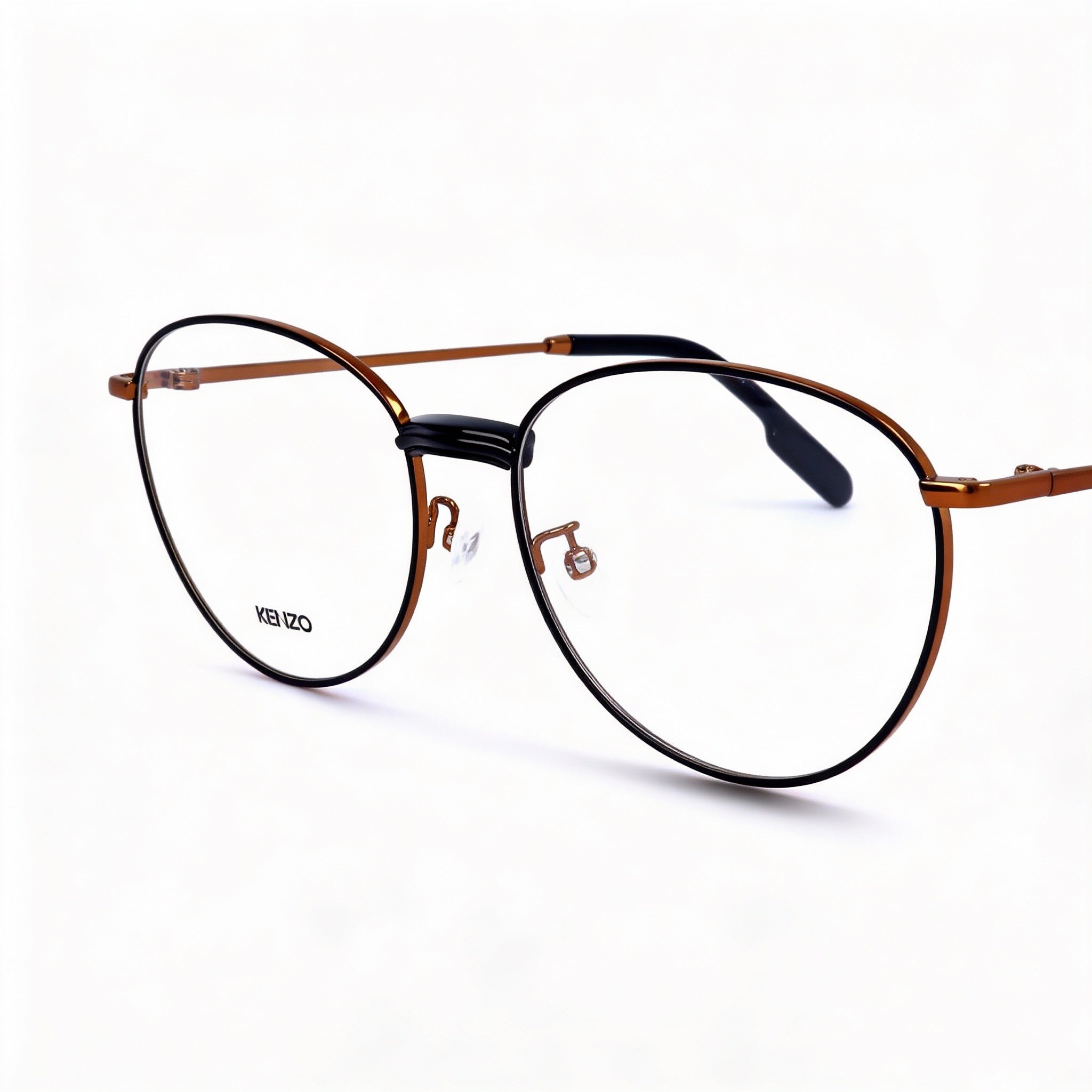 Kenzo Kz50013u Men's Optical Eyeglasses Frame, Shiny Dark Bronze Color, 53mm Lens, 16mm Bridge, 140mm Temple, Photo 1