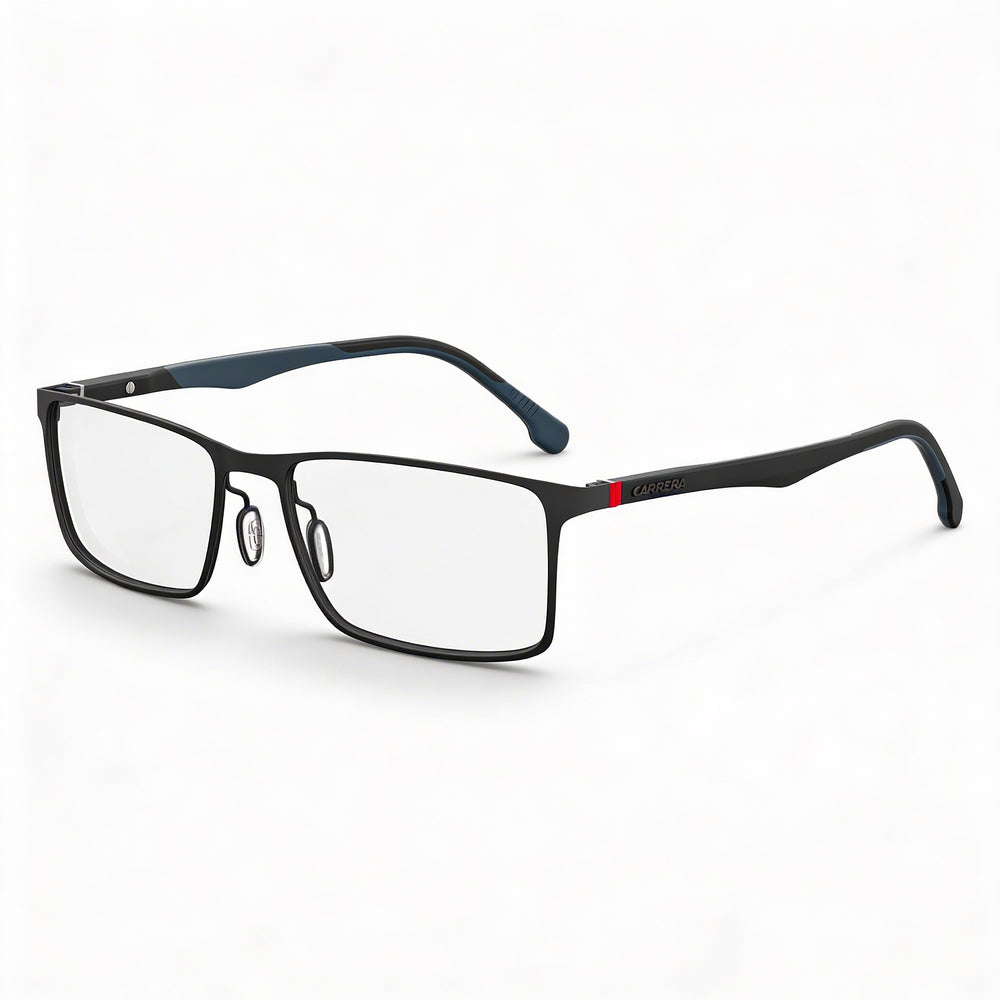 Gafas Carrera 8827/V Unisex Marco de acero de aleación negro mate Lente de policarbonato Rectangulares 55-17-35