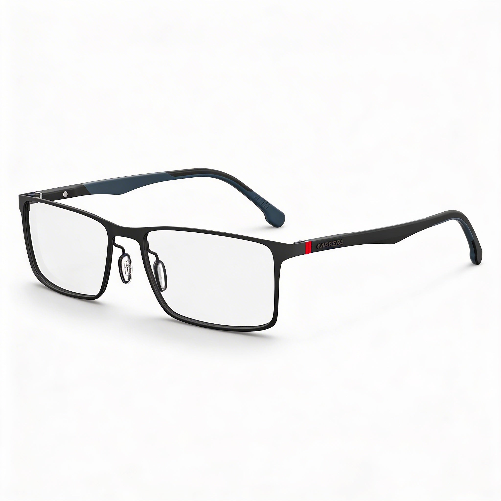 Gafas Carrera 8827/V Unisex Marco de acero de aleación negro mate Lente de policarbonato Rectangulares 55-17-35, Photo 1