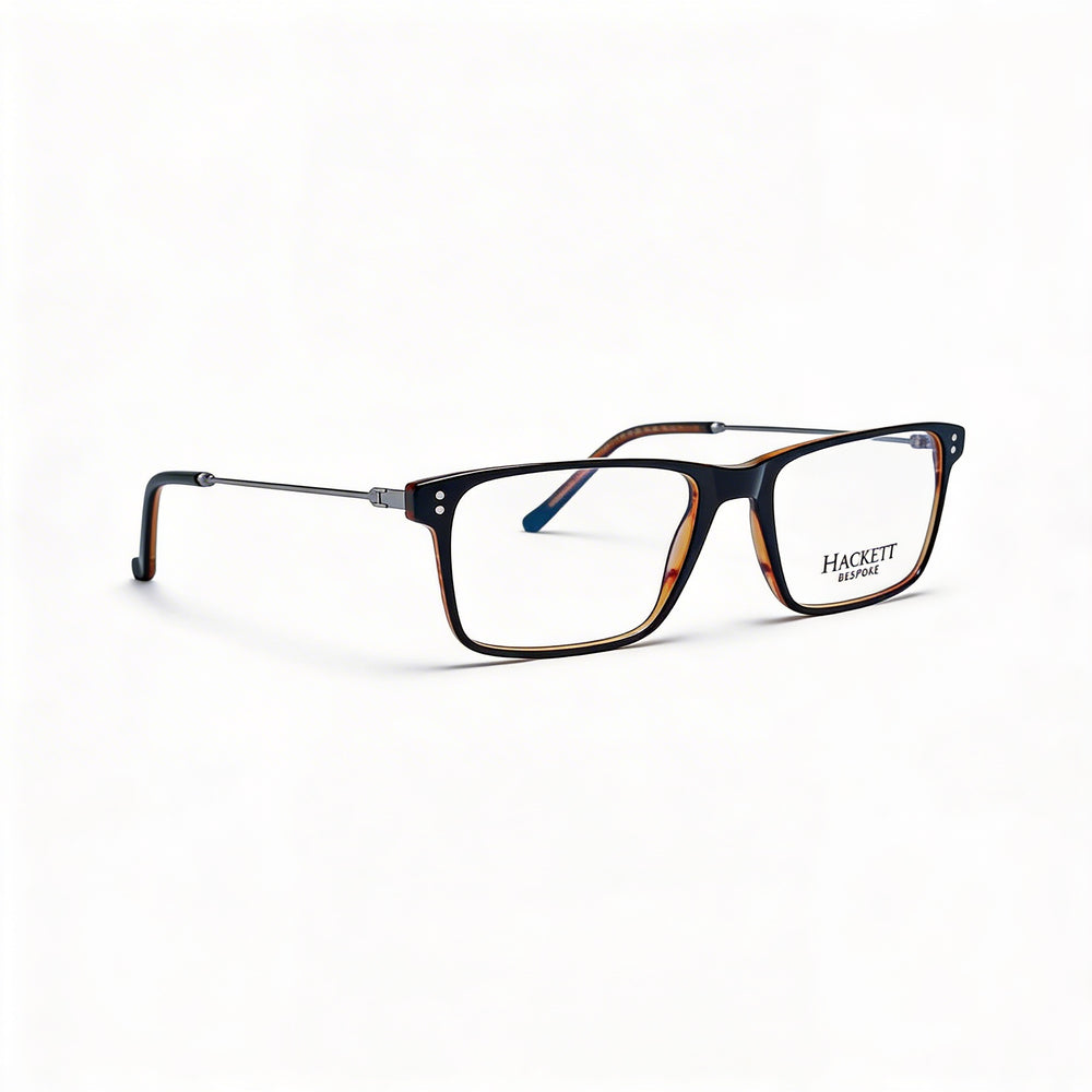 Hackett London Casual Men's Plastic Black Tortoise Eyewear with Clear Lenses 10-9-97mm