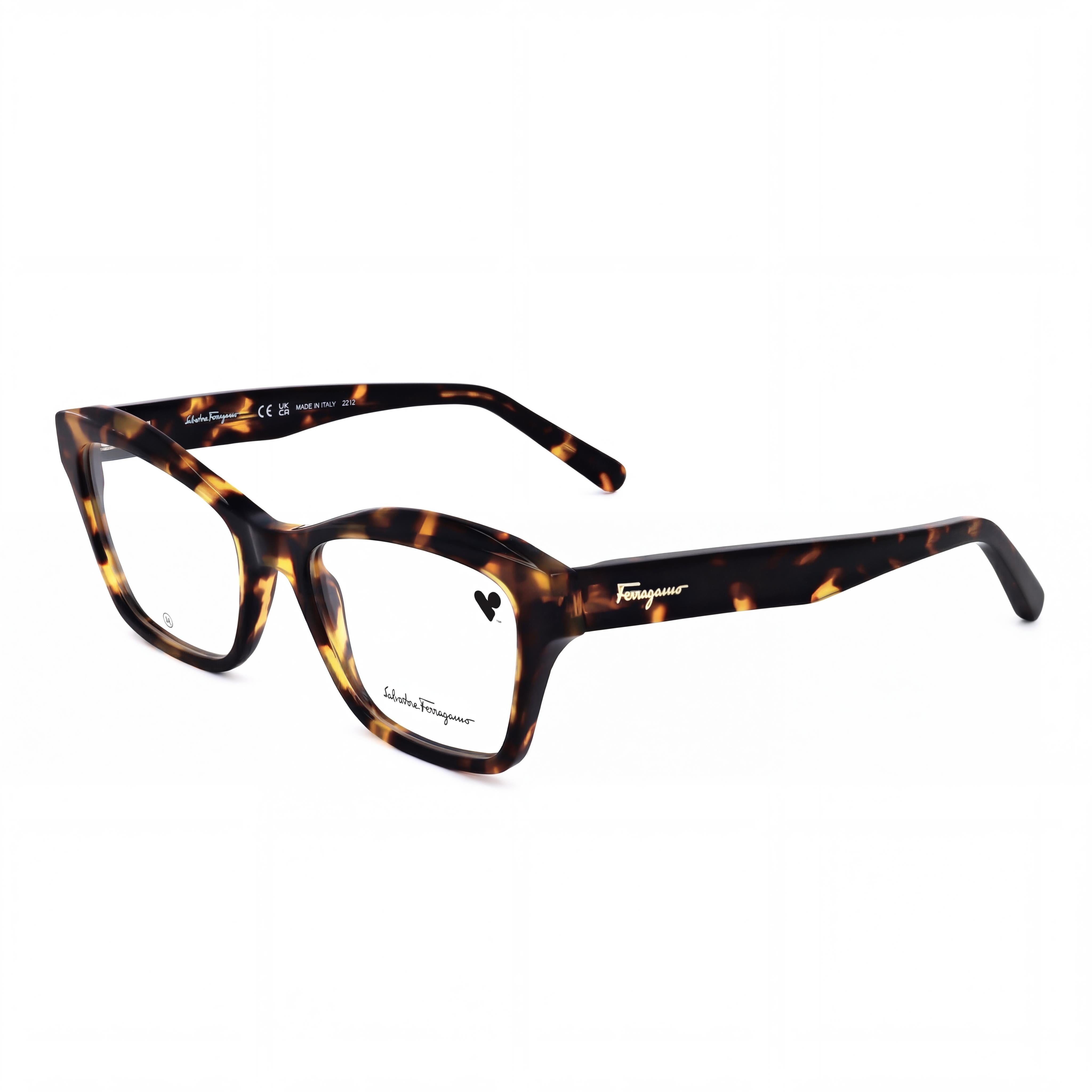 Gafas Ópticas Ferragamo SF2951 de Mujer con Montura de Plástico Cat Eye, Carey Oscuro 53mm, Photo 1