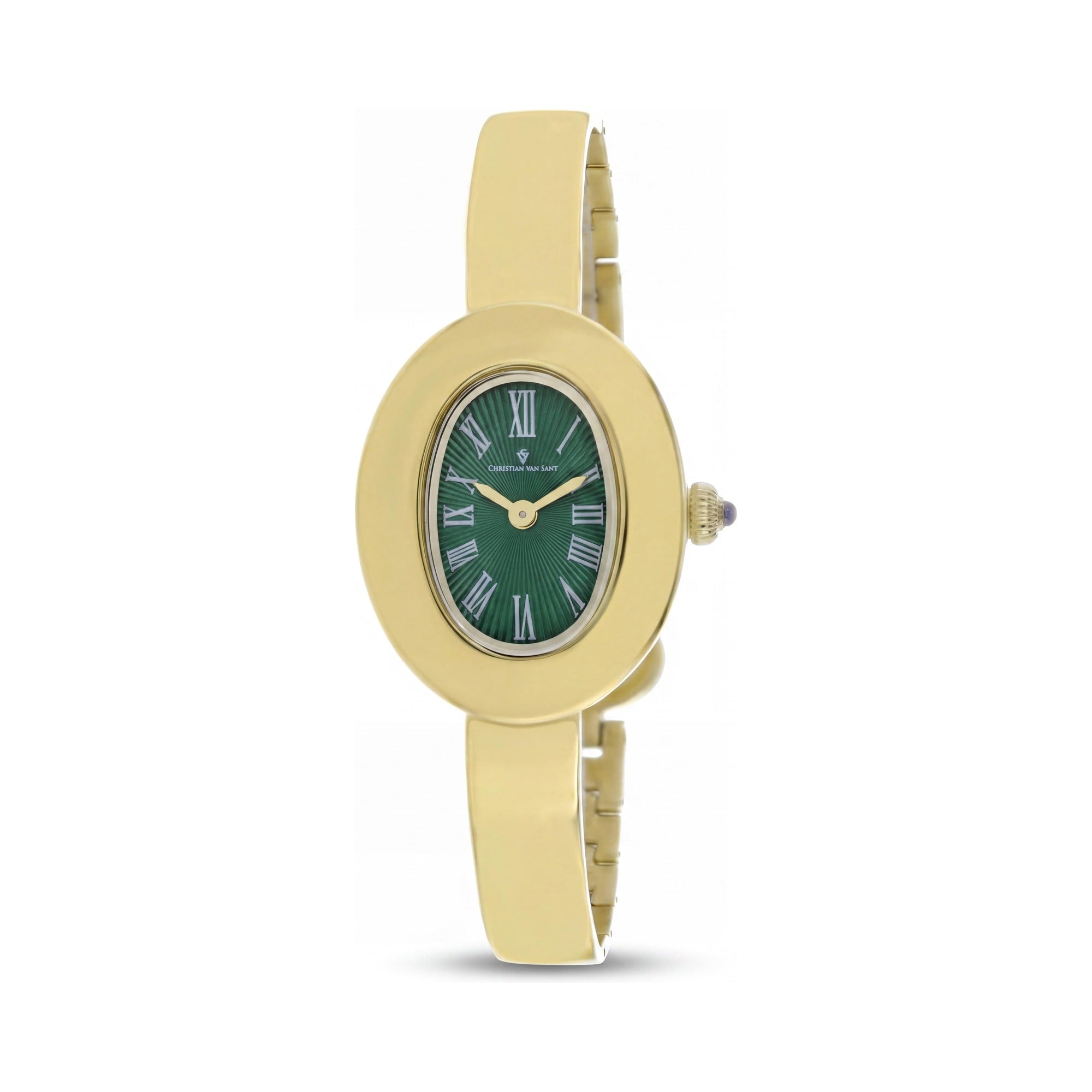 Reloj Christian Van Sant Anora CV4336 de Cuarzo para Mujer con Caja de Acero Inoxidable Verde y Brazalete, Resistente al Agua 30m, Photo 1