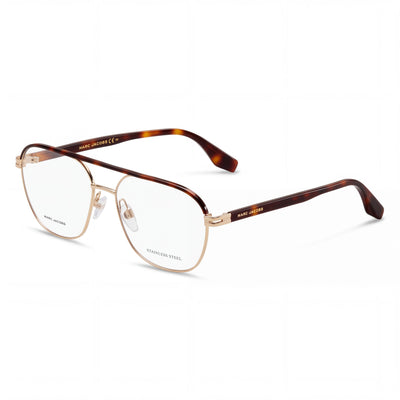 Marc Jacobs Modern Marc 571 Women's Gold Havana Alloy Steel Frame Eyeglasses with Polycarbonate Lenses 57-16-145mm