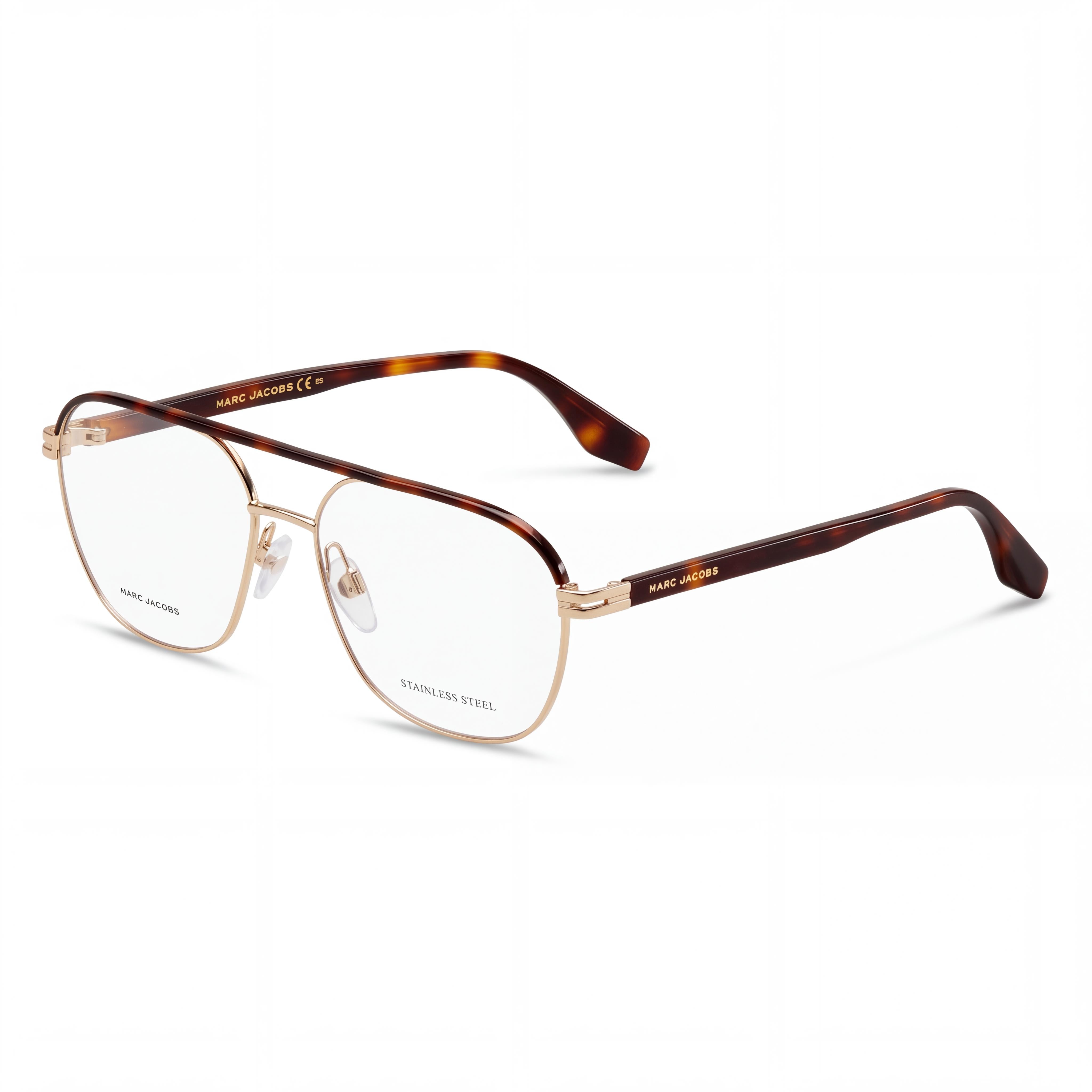 Marc Jacobs Modern Marc 571 Women's Gold Havana Alloy Steel Frame Eyeglasses with Polycarbonate Lenses 57-16-145mm, Photo 1