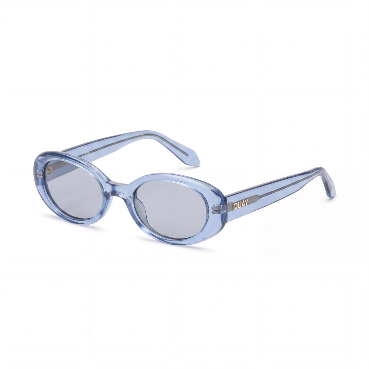 QUAY AUSTRALIA Felt Cute Women's Metal Frame Eyeglasses Perriwinkle Smoke UV Protection Non-Polarized 56-20-145mm, Photo 1