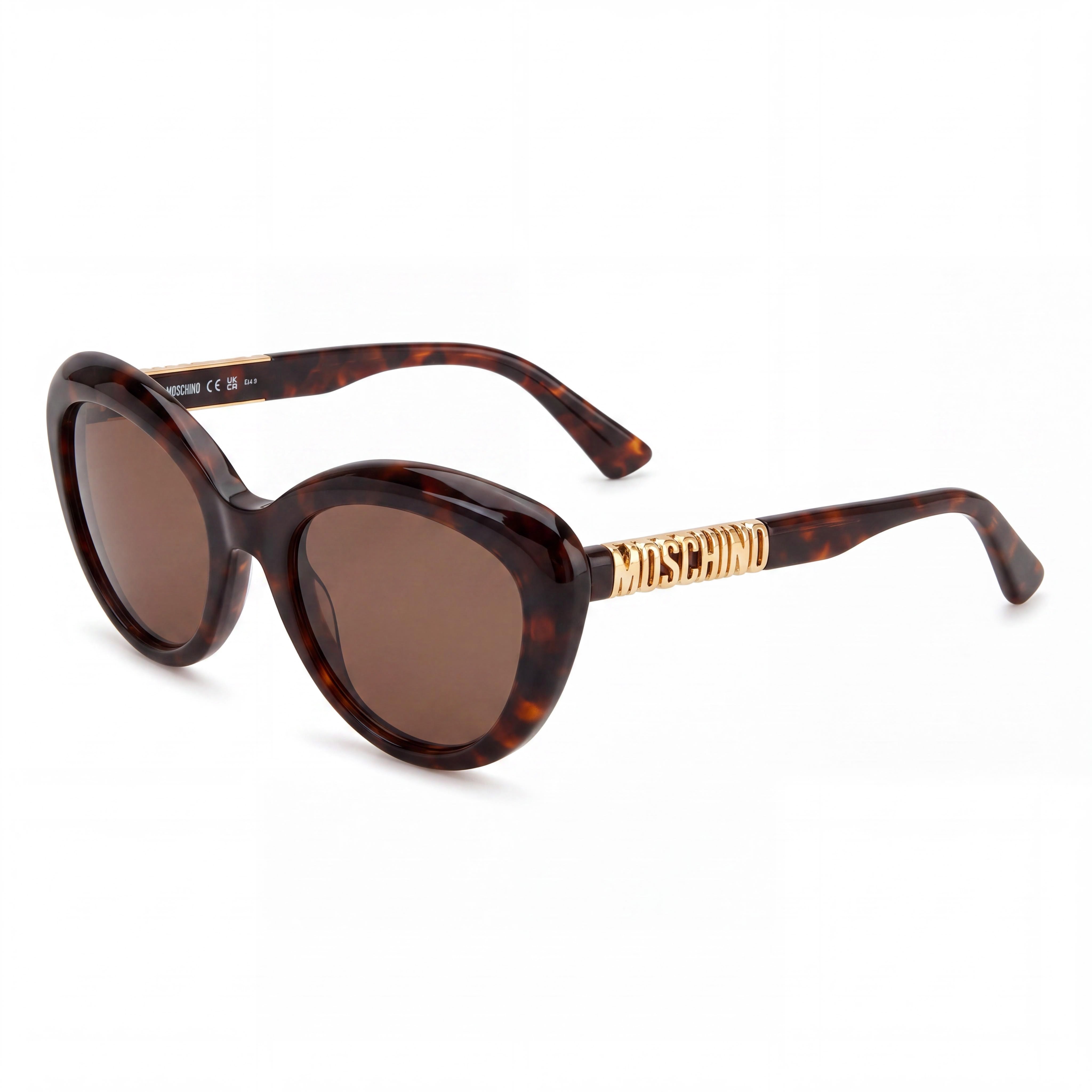 Gafas de sol Moschino Classic para mujer, no polarizadas, en color amarillo Habana, puente de 21 mm, patillas de 145 mm, Photo 1