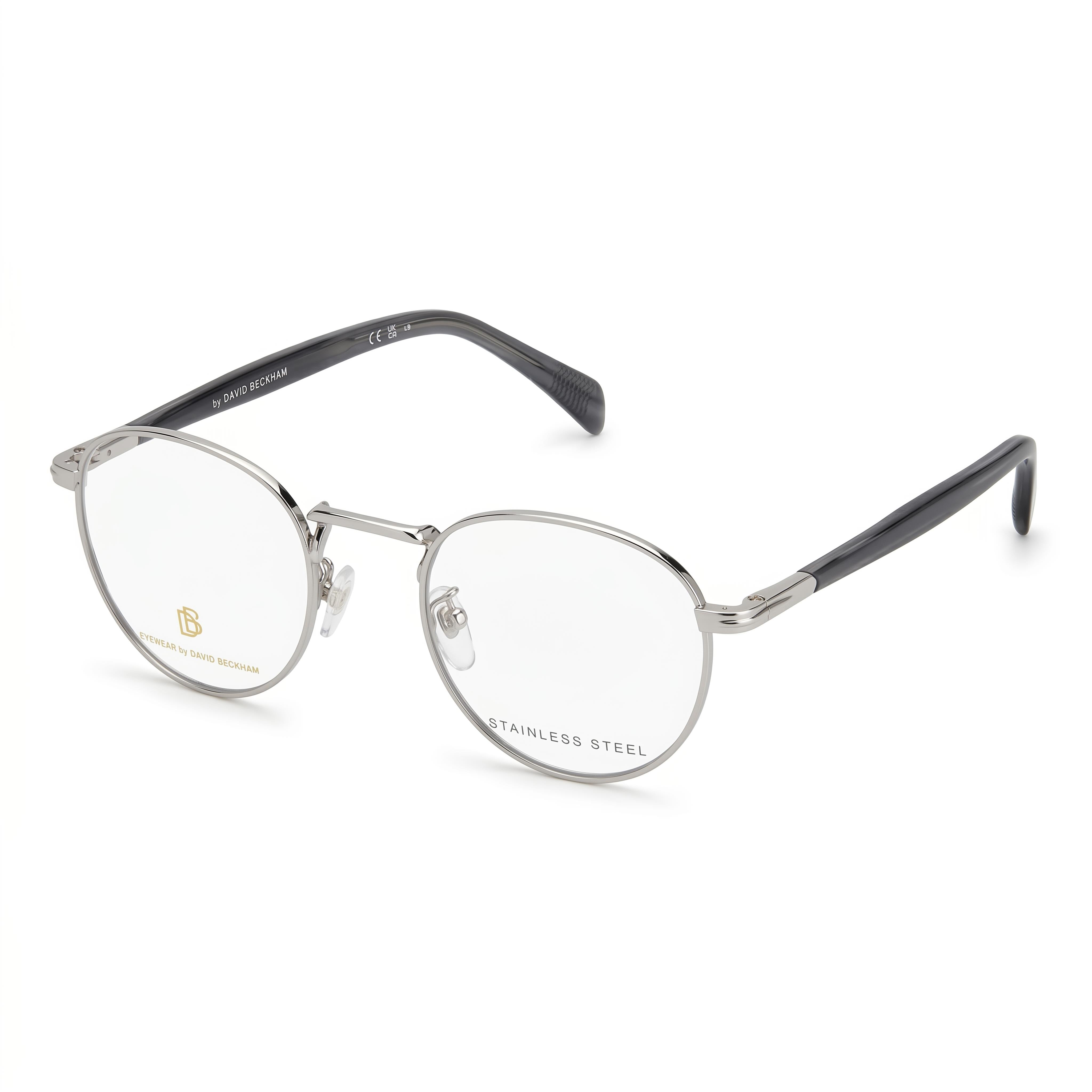 David Beckham Modern Db 1127 Men's Alloy Steel Grey Horn 51mm, Photo 1