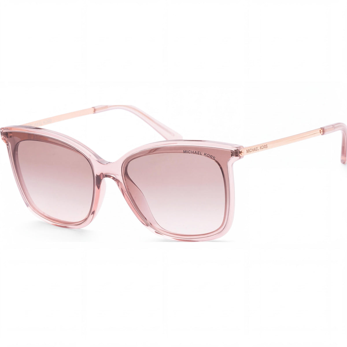 Gafas de sol Michael Kors Zermatt 0mk2079u para mujer, de acetato, polarizadas, con protección UV, estilo ojo de gato, transparentes, en tono rosa empolvado y gris, con degradado rosa, 61 mm., Photo 1