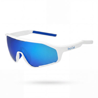 Gafas de sol clásicas unisex bollé con montura de nylon TR90 marrón Modulator, lentes ventiladas y lentes UV azul-marrón