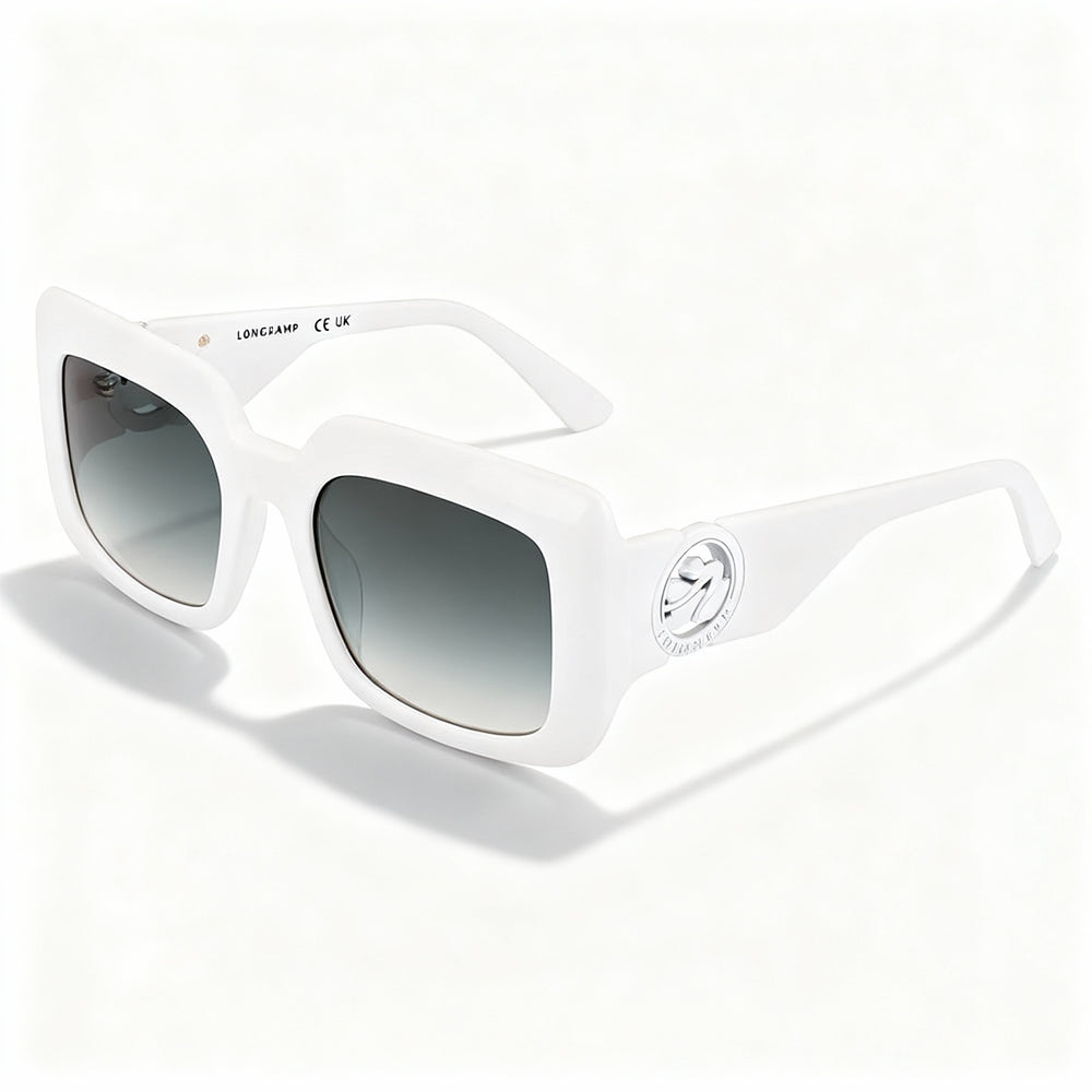 Longchamp LO753S Women's Casual Sunglasses with White Acetate Frame & White Non-Polarized Acetate Lenses 51-20-140