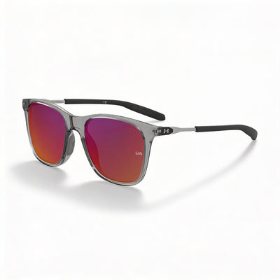 Under Armour Classic Women's Polyamide Crystal Grey/Gray Infrared Non-Polarized UV Protection Sunglasses 54mm