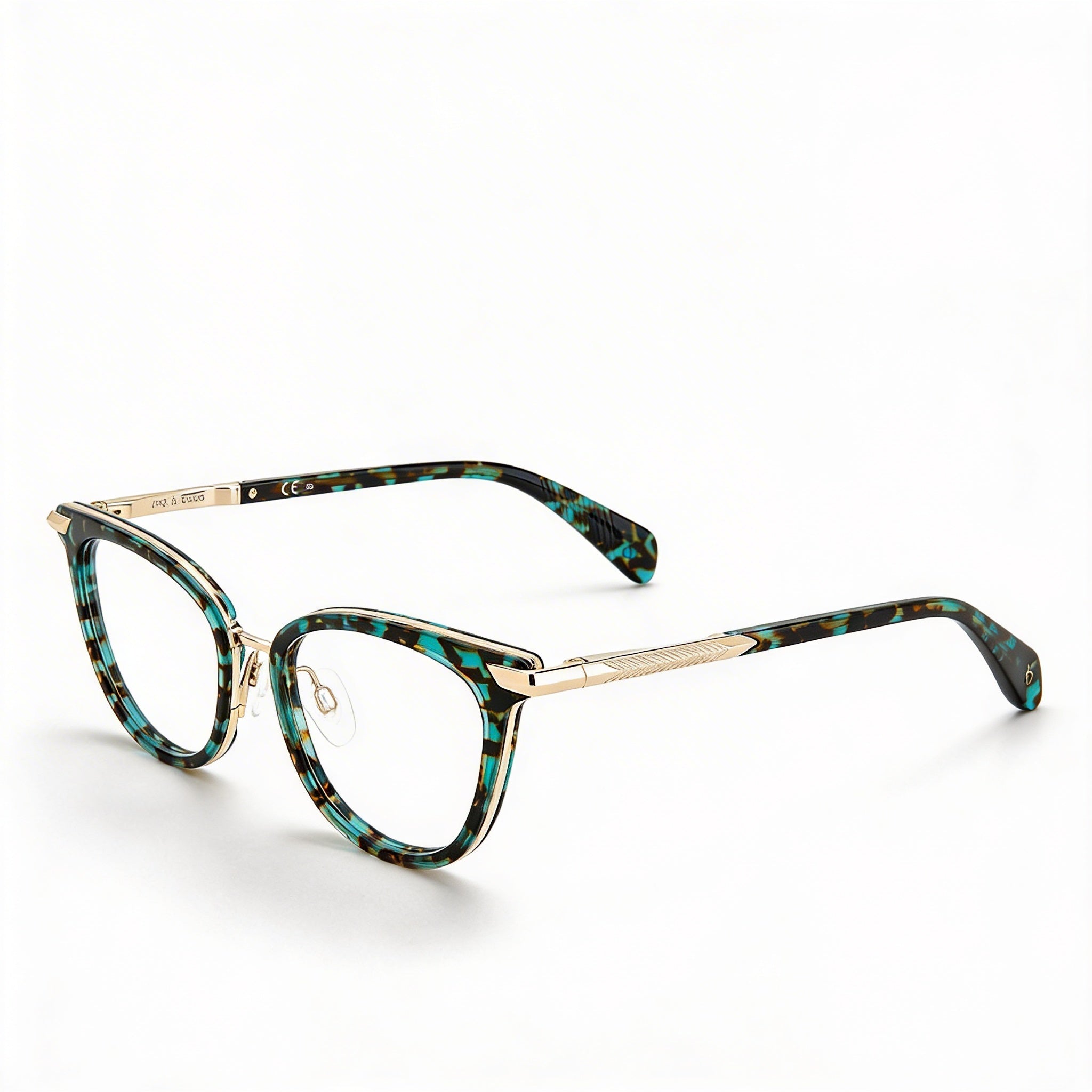 Rag & Bone Modern Women's Green Havana Metal Frame Polycarbonate Non-Polarised Sunglasses 51mm, Photo 1