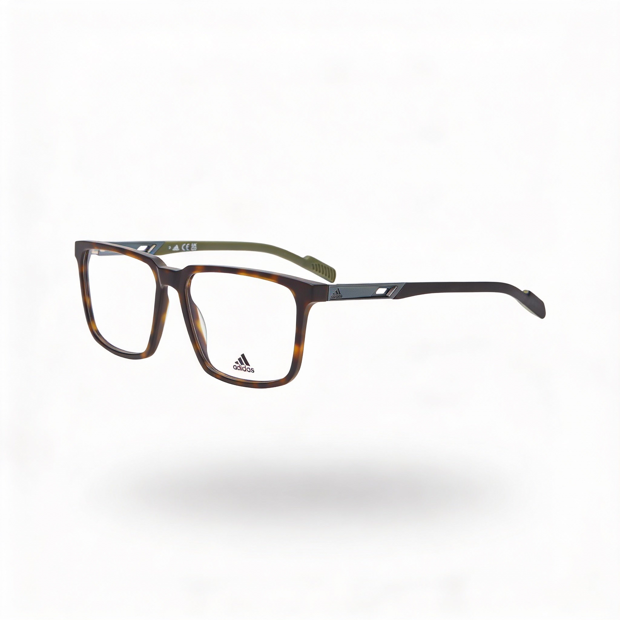 adidas Modern Men's Dark Havana Plastic Frame Eyeglasses with Clear Lenses Size 53-15-145, Photo 1