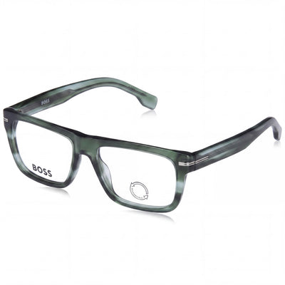 Hugo Boss Boss 1503 Unisex Green Horn Acetate Sunglasses with Non-Polarized Iridium UV Protection 53mm