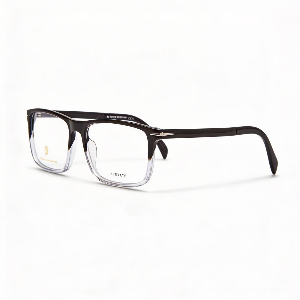 Gafas de sol David Beckham DB 1095 para hombre con montura de plástico y cristales negros, lentes no polarizadas de 57 mm