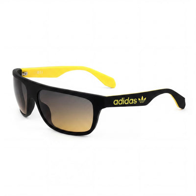Gafas de sol adidas Originals Classic para hombre, de acetato, en negro mate y azul degradado, con protección UV y degradado amarillo, 59 mm