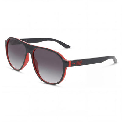 Gafas de sol de plástico unisex Nike Vintage Icon gris humo oscuro degradado con lentes degradadas de humo, 100 % protección UV, 59 mm